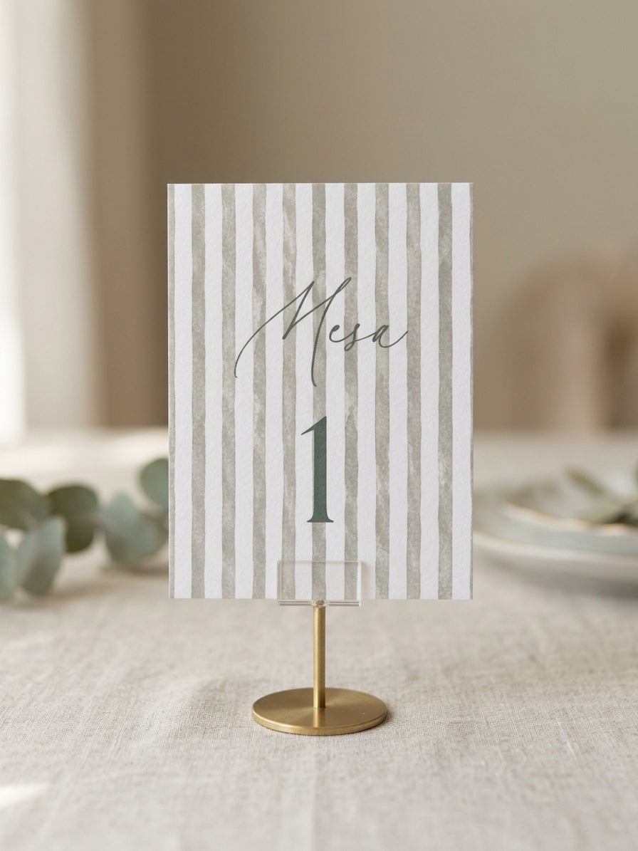 Mesero Green Stripe