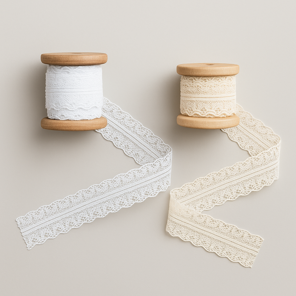 Sobre artesanal con encaje